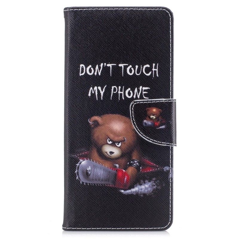 Skórzany Futerał Samsung Galaxy Note 8 Etui na Telefon Niebezpieczny Niedźwiedź