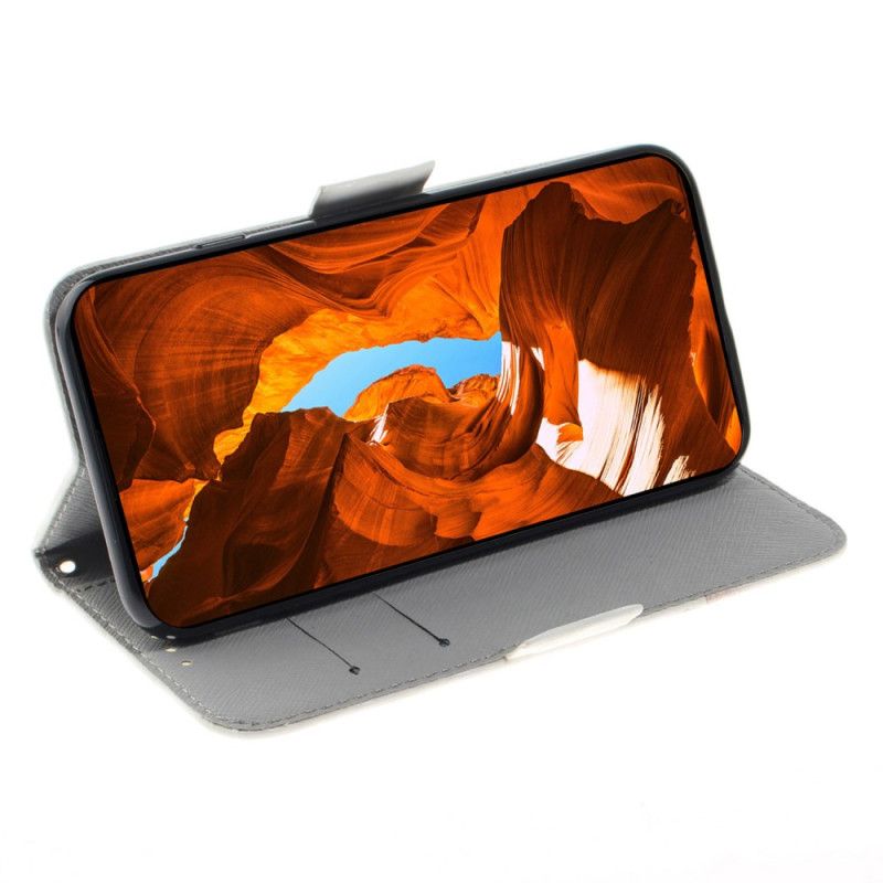 Etui Folio Oppo Reno 11 5g Akwarela Kwiaty Z Paskiem Etui Ochronne