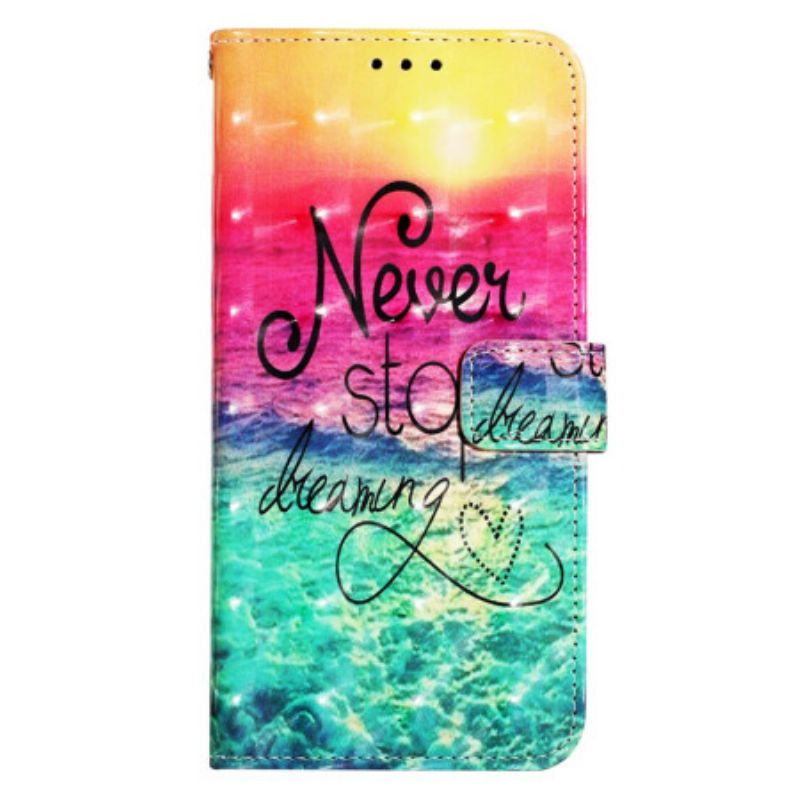 Etui Folio Oppo Reno 11 5g Nigdy Nie Przestawaj Marzyć