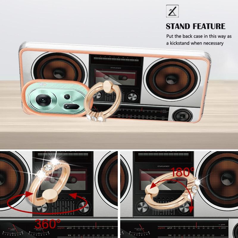 Etui Oppo Reno 11 5g Pierścień Wsparcia Radiowego Etui Ochronne