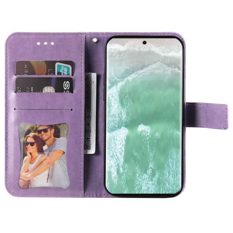 Obudowa Oppo Reno 11 5g Etui Na Telefon Kwiatowy Wzór Z Paskiem