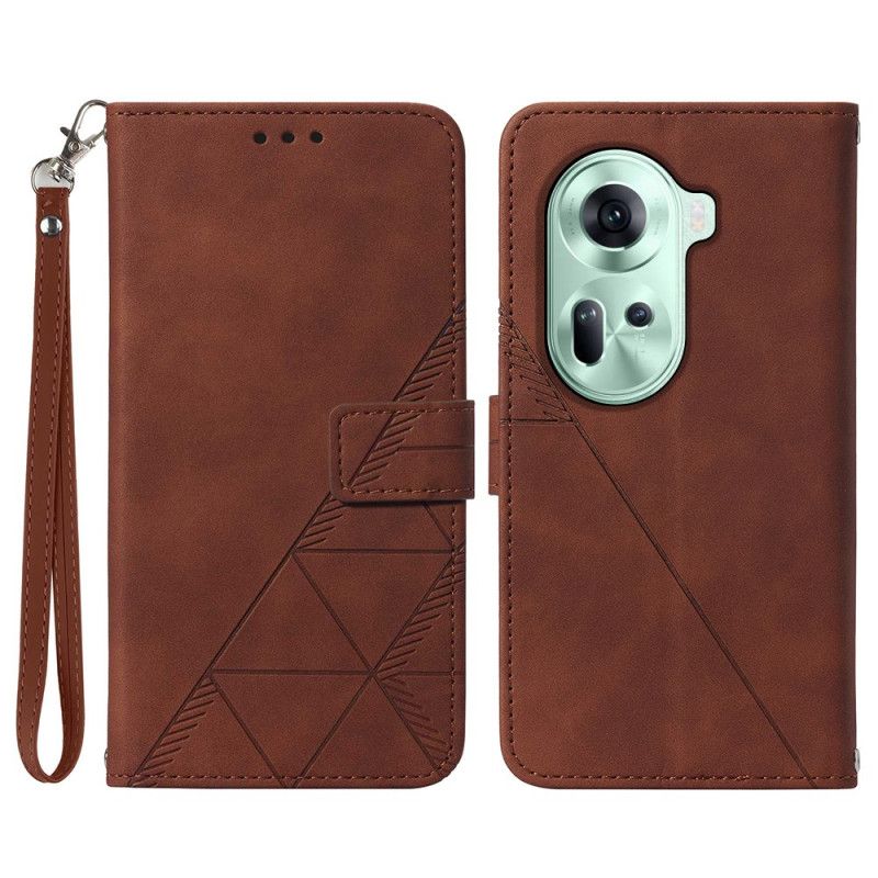 Obudowa Oppo Reno 11 5g Etui Na Telefon Trójkąty Barkowe