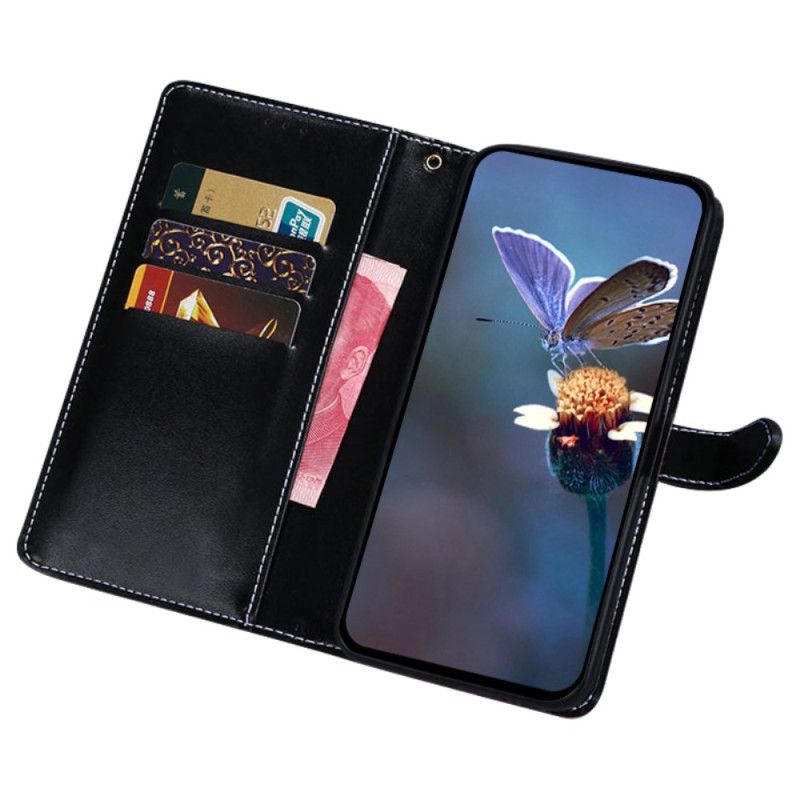 Skórzany Futerał Oppo Reno 11 5g Etui Na Telefon Krokodylowy Styl Idewei