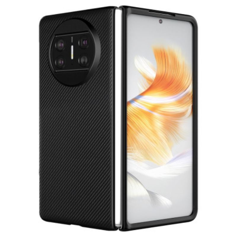 Etui Huawei Mate X3 Styl Tkanej Skóry Etui Ochronne