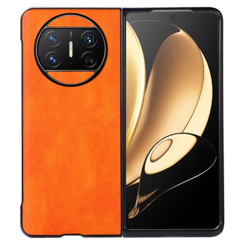 Etui Huawei Mate X3 Wzór Ze Sztucznej Skóry Liczi