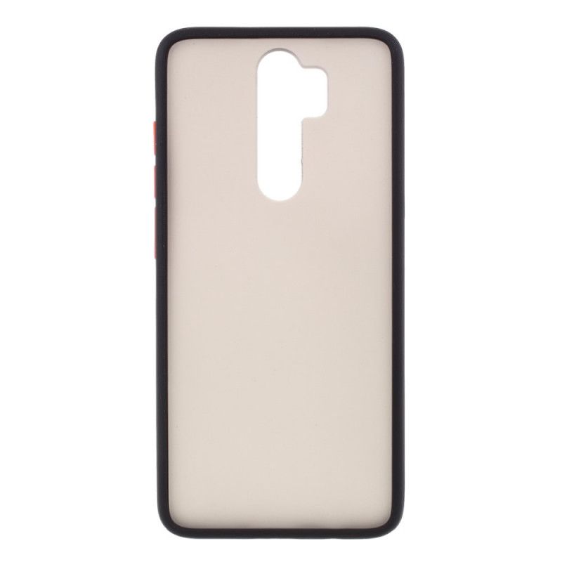 Etui Xiaomi Redmi Note 8 Pro Biały Czarny Hybrydowa Silikonowa Konstrukcja Obręczy