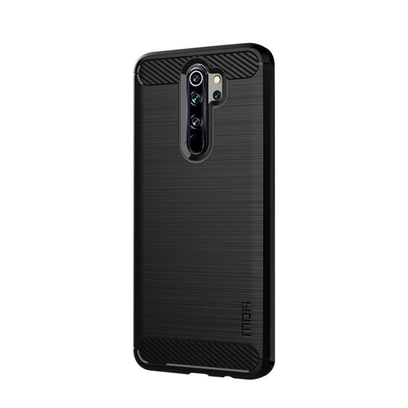 Etui Xiaomi Redmi Note 8 Pro Szary Czarny Mofi Szczotkowane Włókno Węglowe Etui Ochronne