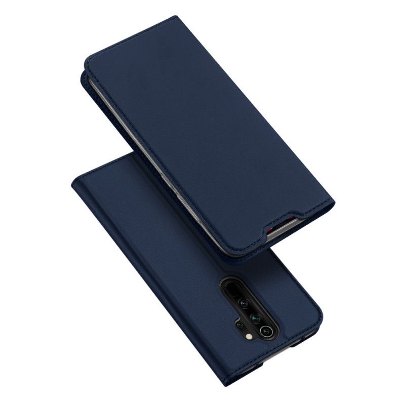 Flip Kotelot Xiaomi Redmi Note 8 Pro Granatowy Czarny Skóra Pro Dux Ducis Etui Ochronne
