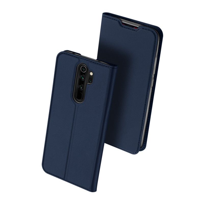 Flip Kotelot Xiaomi Redmi Note 8 Pro Granatowy Czarny Skóra Pro Dux Ducis Etui Ochronne