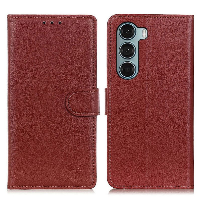 Etui Folio Moto G200 5g Tradycyjnie Liczi Etui Ochronne