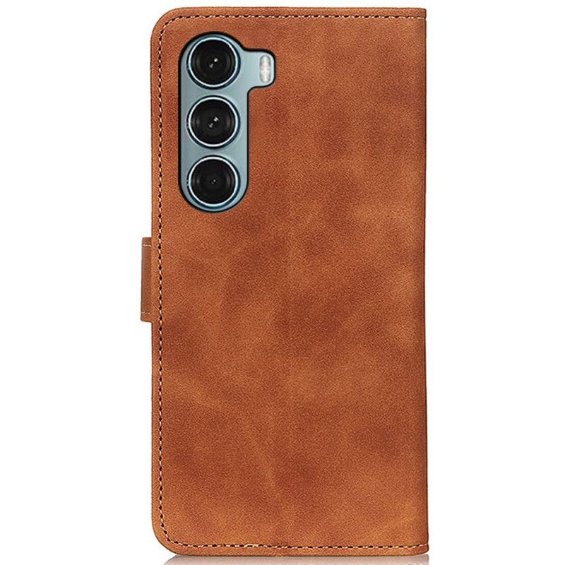 Obudowa Moto G200 5g Etui Na Telefon Efekt Skóry Vintage Khazneh