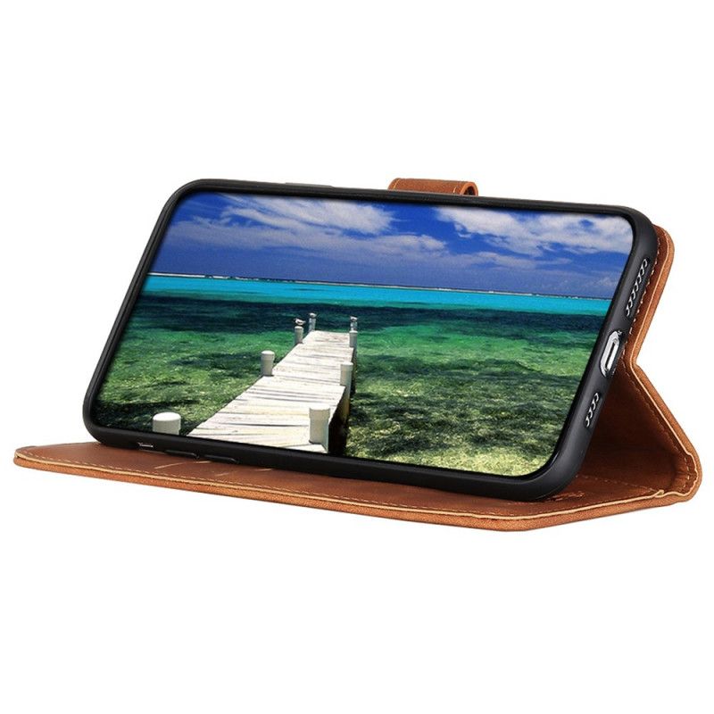 Obudowa Moto G200 5g Etui Na Telefon Efekt Skóry Vintage Khazneh