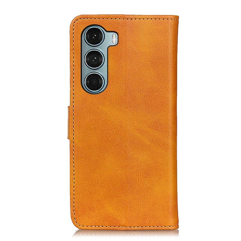 Obudowa Moto G200 5g Etui Na Telefon Retro Matowy Efekt Skóry