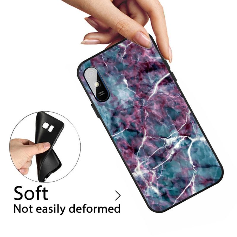 Etui Xiaomi Redmi 9A Fioletowy Marmur