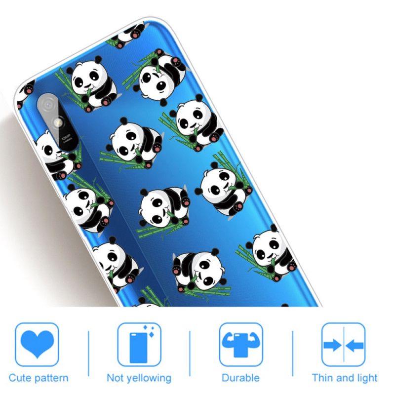 Etui Xiaomi Redmi 9A Małe Pandy Etui Ochronne