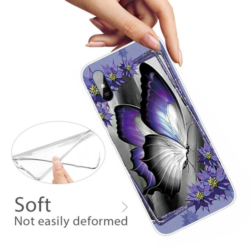 Etui Xiaomi Redmi 9A Motyl Królewski Etui Ochronne