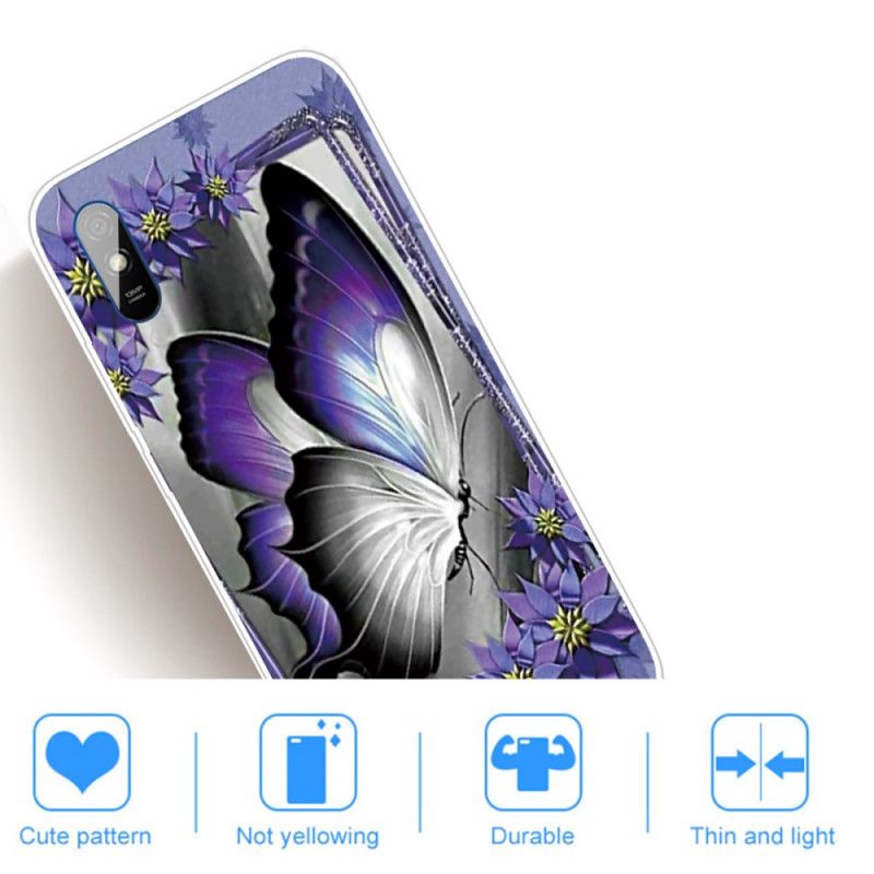 Etui Xiaomi Redmi 9A Motyl Królewski Etui Ochronne