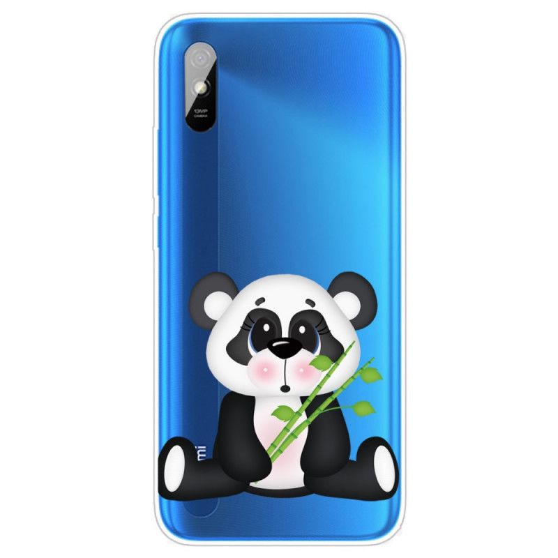 Etui Xiaomi Redmi 9A Przezroczysta Smutna Panda Etui Ochronne