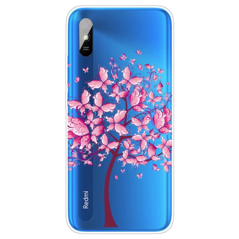 Etui Xiaomi Redmi 9A Różowy Wierzchołek Drzewa