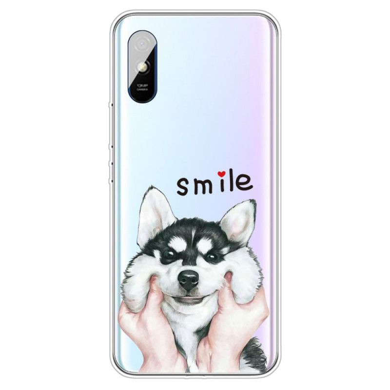 Etui Xiaomi Redmi 9A Uśmiechnięty Pies