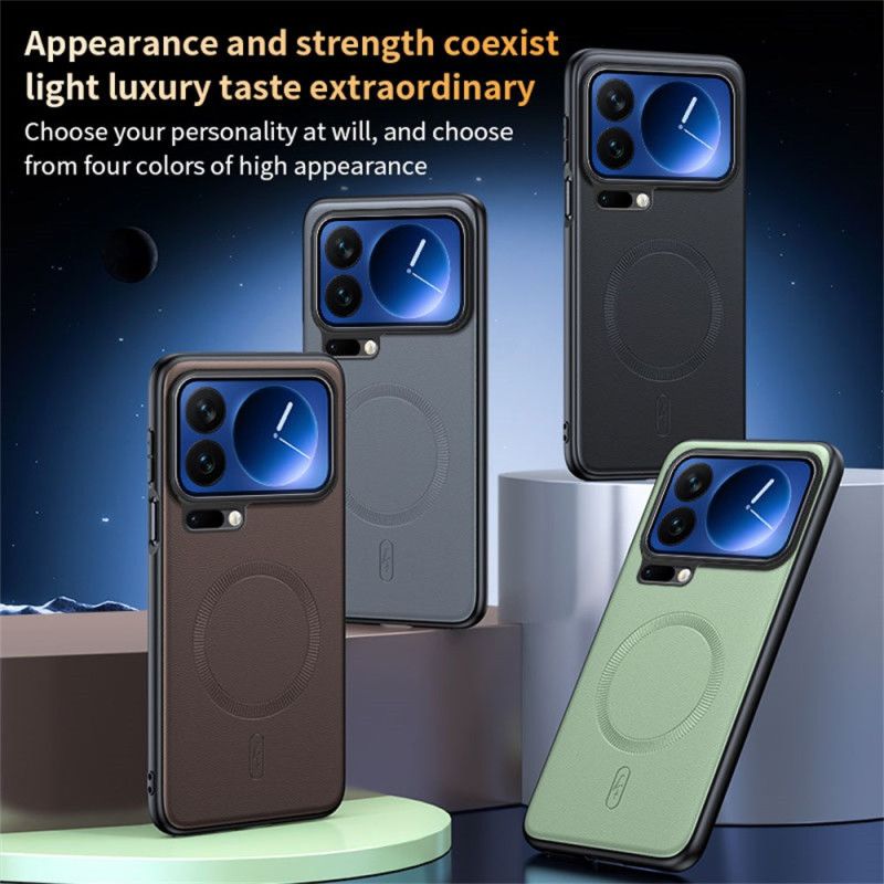 Etui Do Xiaomi 17 Pro Magnetyczne Etui Ze Sztucznej Skóry