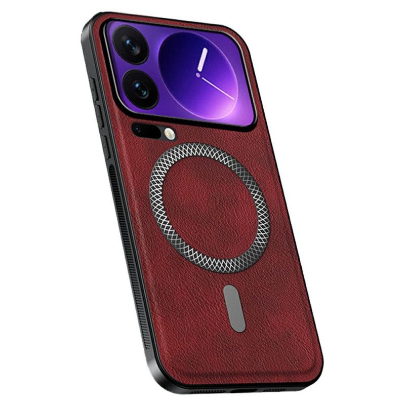 Etui Do Xiaomi 17 Pro Magsafe Imitacja Skóry