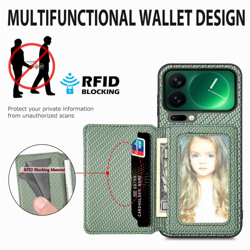 Etui Do Xiaomi 17 Pro Ochrona Rfid I Magnetyczny Uchwyt Na Kartę