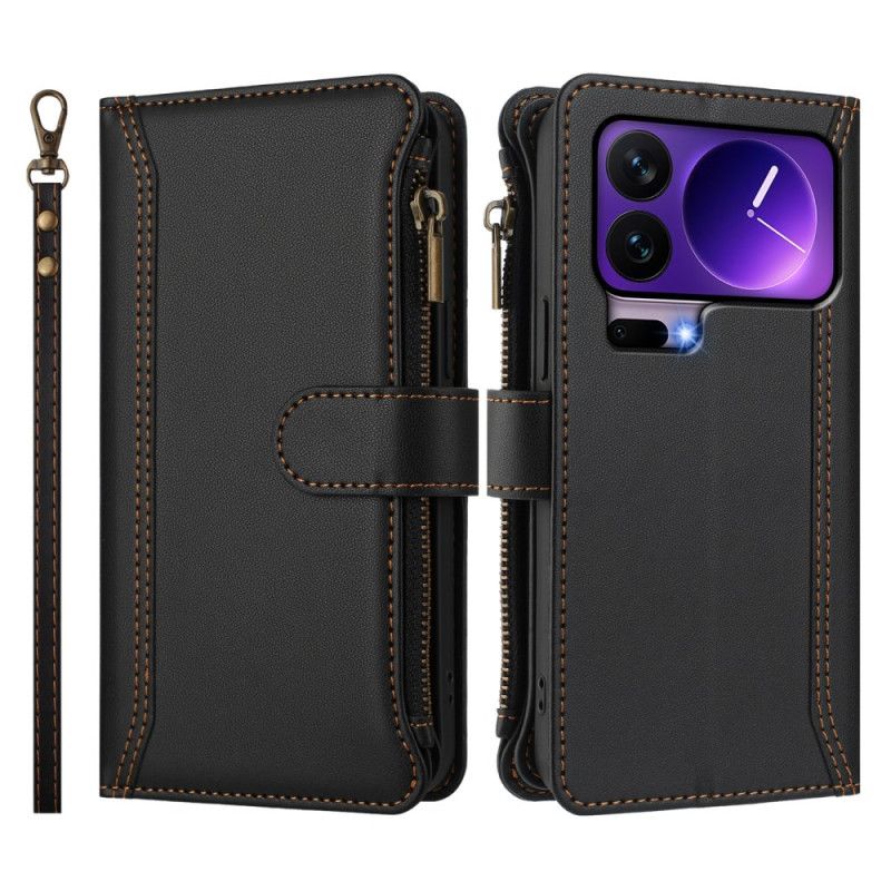 Etui Folio Do Xiaomi 17 Pro Portfel Z 9 Przegródkami Na Karty