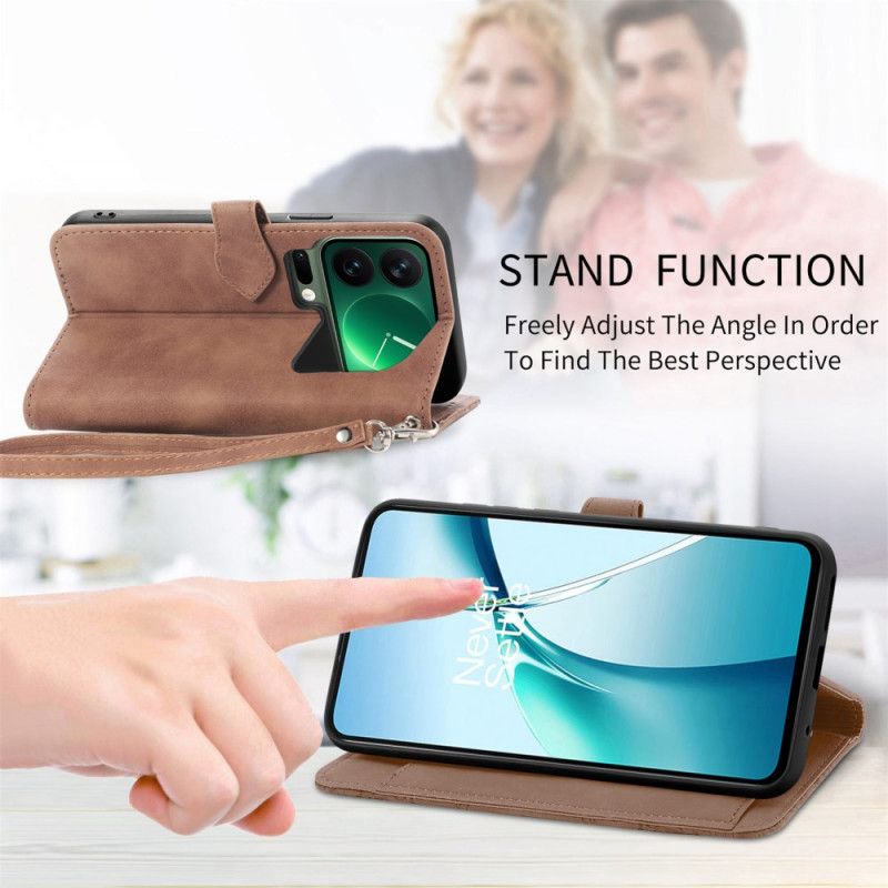 Etui Folio Do Xiaomi 17 Pro Portfel Z Koronkowym Wzorem