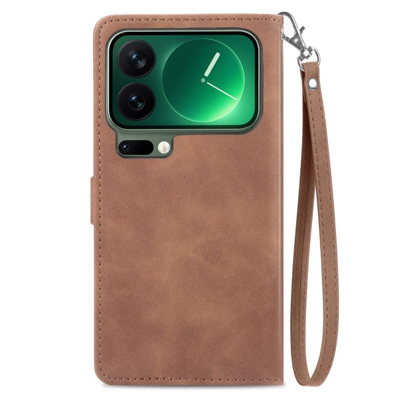 Etui Folio Do Xiaomi 17 Pro Portfel Z Koronkowym Wzorem