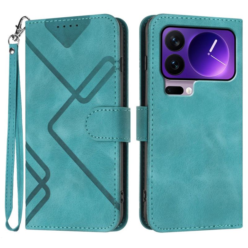 Etui Folio Do Xiaomi 17 Pro Wzory Geometryczne