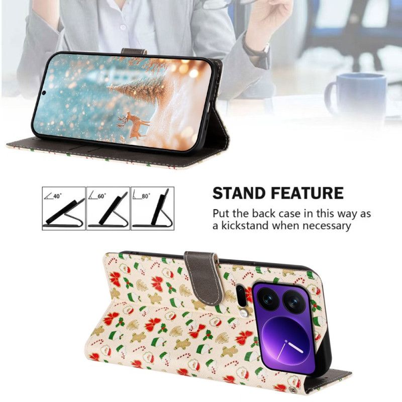 Etui Folio Xiaomi 17 Pro Boże Narodzenie