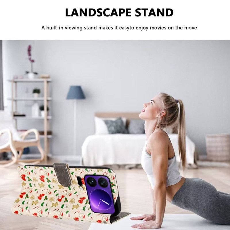 Etui Folio Xiaomi 17 Pro Boże Narodzenie