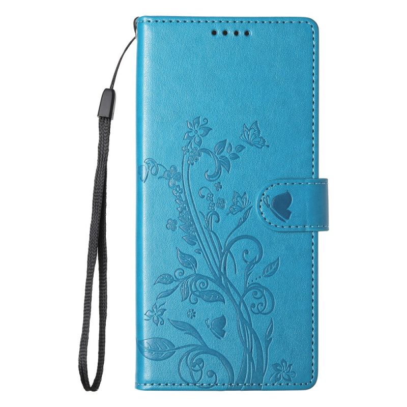 Etui Folio Xiaomi 17 Pro Kwiatowy Wzór Motyla Etui Ochronne