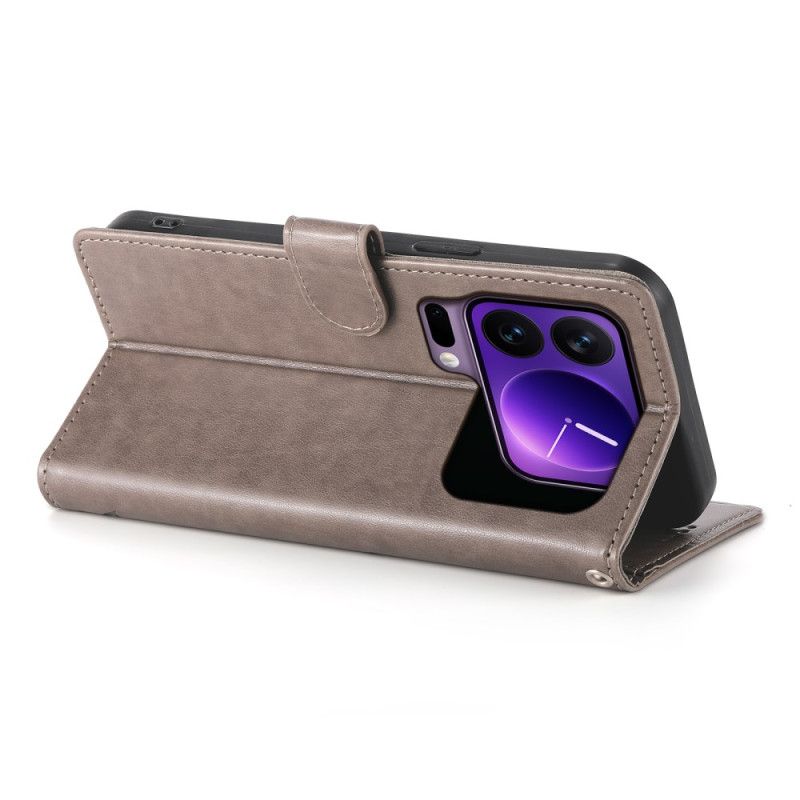 Etui Folio Xiaomi 17 Pro Kwiatowy Wzór Motyla Etui Ochronne