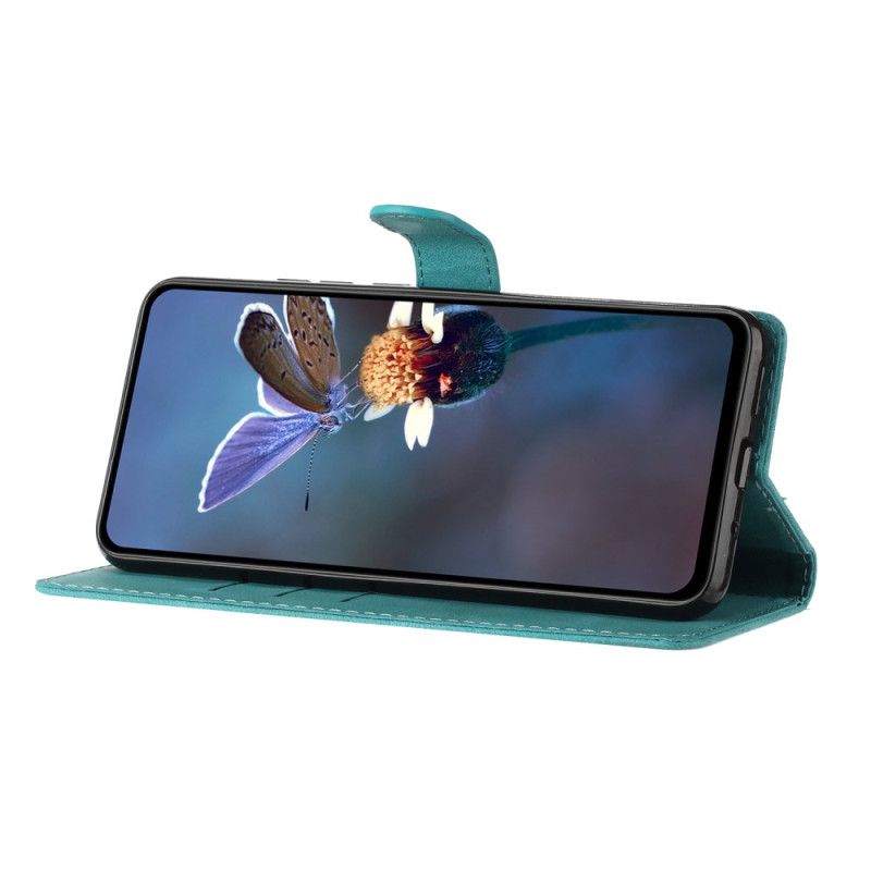Etui Folio Xiaomi 17 Pro Kwiatowy Wzór Z Efektem Zamszu Etui Ochronne