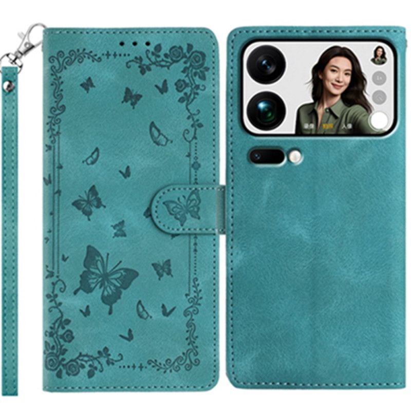 Etui Folio Xiaomi 17 Pro Ogród Kwiatowy