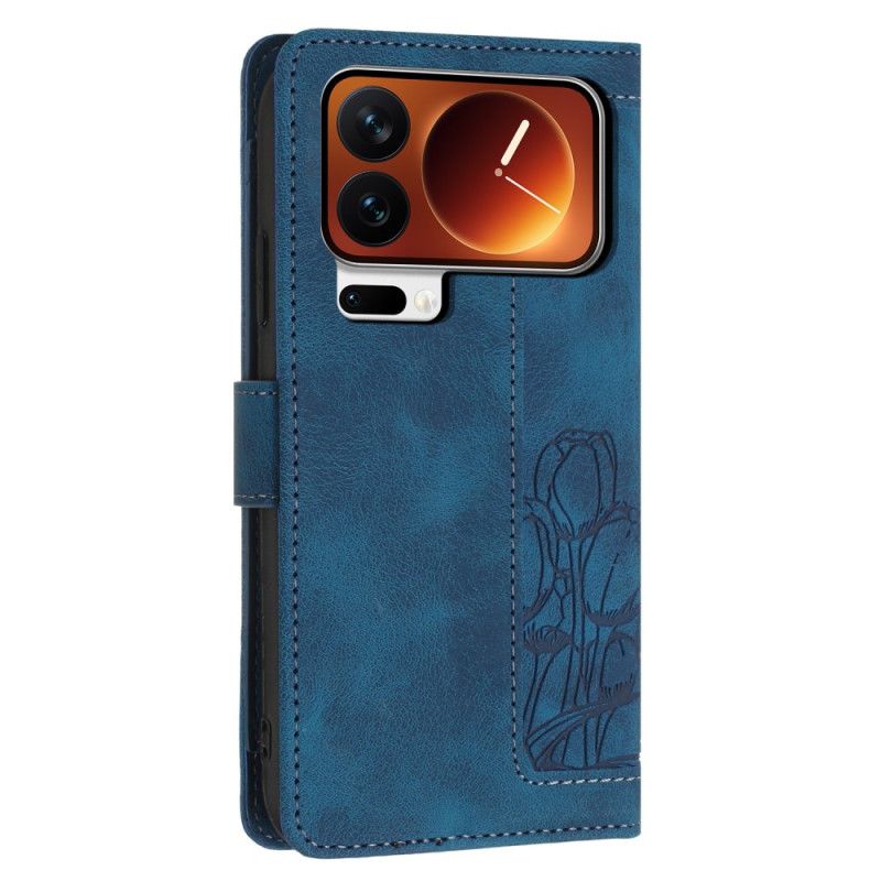 Etui Folio Xiaomi 17 Pro Portfel Z Tulipanowym Wzorem Etui Ochronne