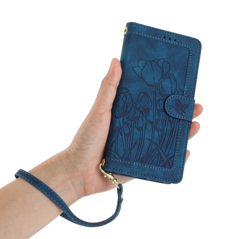 Etui Folio Xiaomi 17 Pro Portfel Z Tulipanowym Wzorem Etui Ochronne