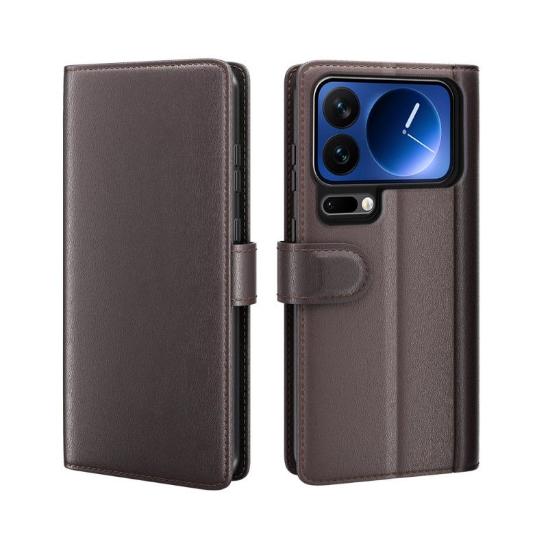 Etui Folio Xiaomi 17 Pro Prawdziwa Skóra Etui Ochronne