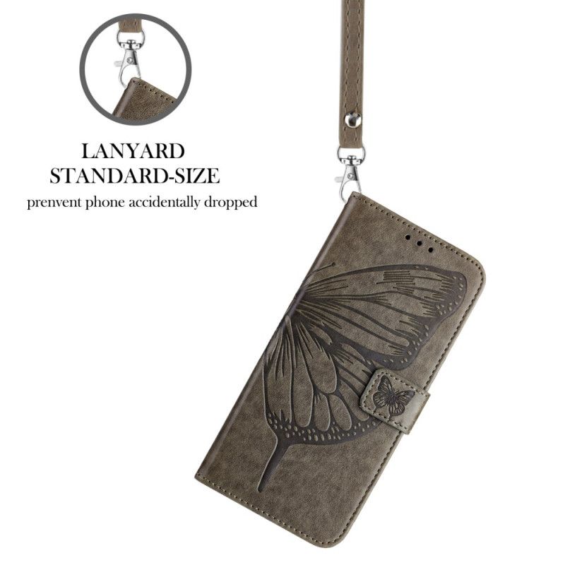 Etui Folio Xiaomi 17 Pro Wzór Paska Motylkowego Etui Ochronne