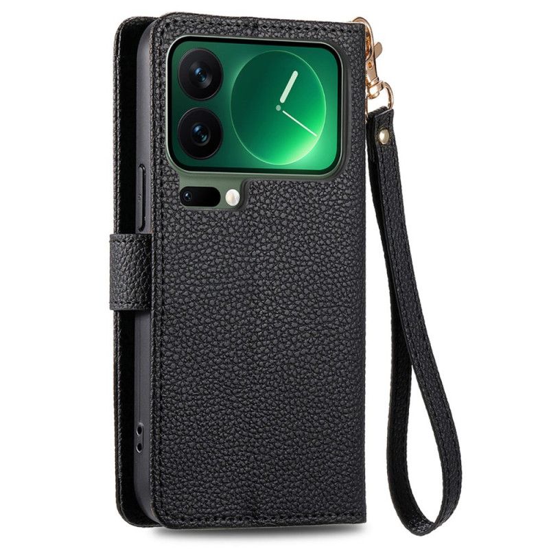 Etui Folio Xiaomi 17 Pro Wzór Serca Blokujący Rfid Etui Ochronne