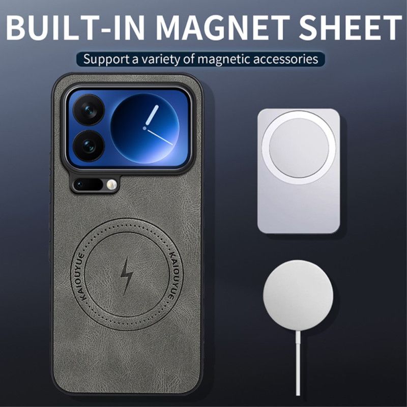 Etui Xiaomi 17 Pro Magsafe Efekt Skóry