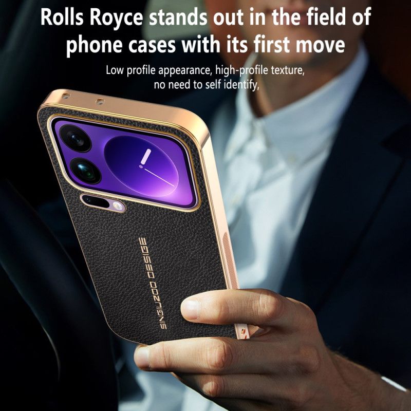 Etui Xiaomi 17 Pro Odporna Na Zarysowania Faktura Liczi Etui Ochronne