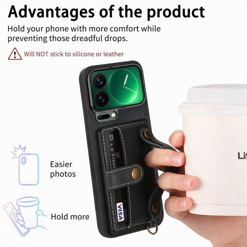 Etui Xiaomi 17 Pro Przegródki Na Karty I Pasek Etui Ochronne