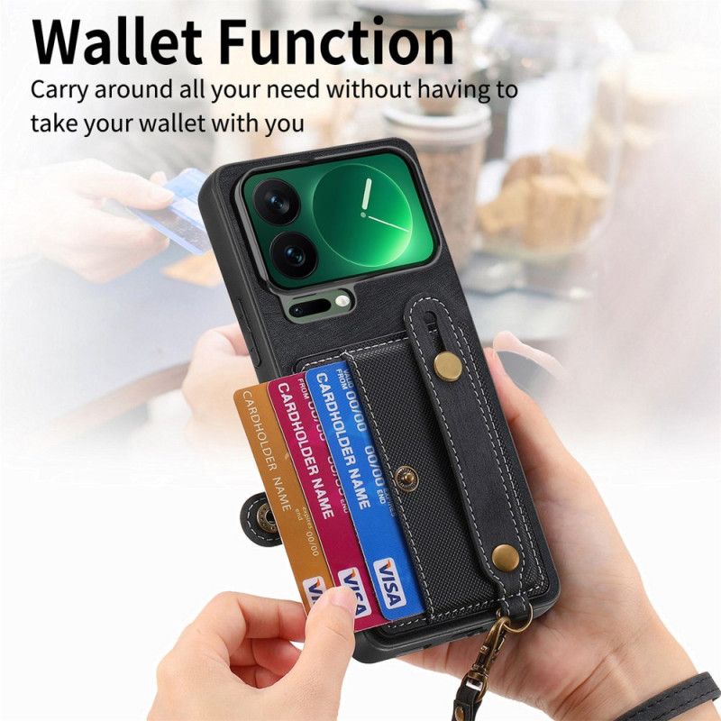 Etui Xiaomi 17 Pro Przegródki Na Karty I Pasek Etui Ochronne