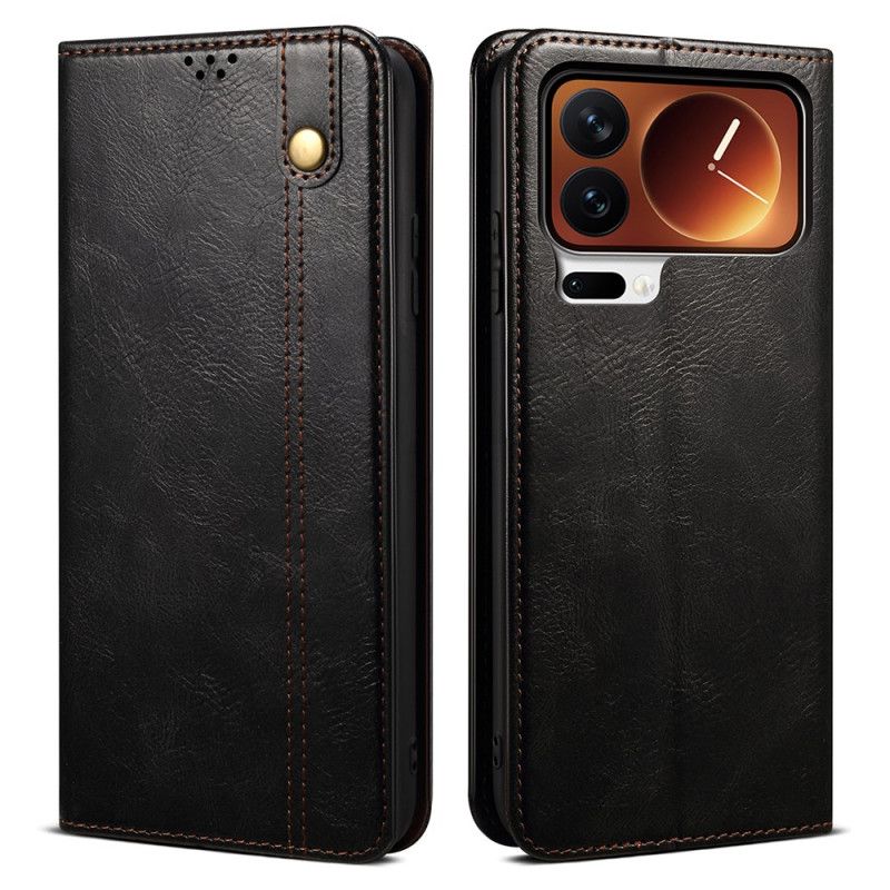 Flip Kotelot Xiaomi 17 Pro Etui Na Telefon Woskowana Sztuczna Skóra