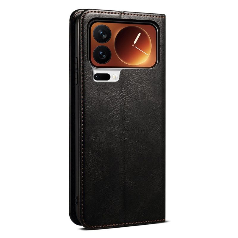 Flip Kotelot Xiaomi 17 Pro Etui Na Telefon Woskowana Sztuczna Skóra