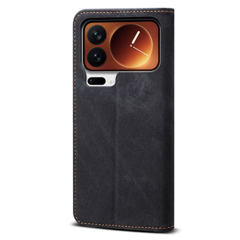 Flip Kotelot Xiaomi 17 Pro Styl Jeansowy Etui Ochronne