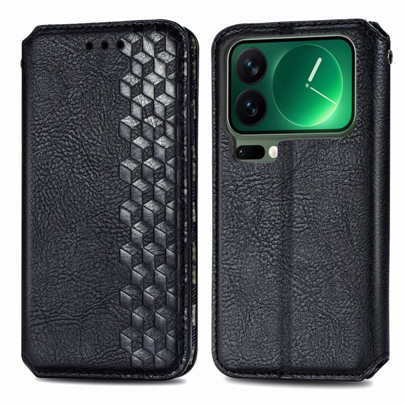 Flip Kotelot Xiaomi 17 Pro Wzór W Stylu Vintage Z Diamentami Etui Ochronne